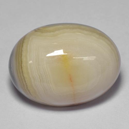 19.56캐럿 천연 멀티컬러 아게이트, 타원형 컷, 20×14.8 mm, 불투명체
