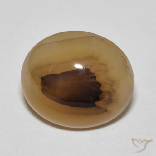 9.19ct 자연스러운 다색 마노, 타원형, 투명한