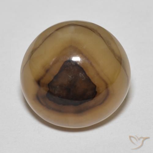 12.23ct 자연스러운 다색 마노, 타원형, 투명한