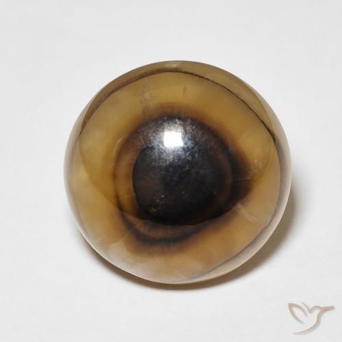 11.72ct 자연스러운 다색 마노, 둥근, 투명한