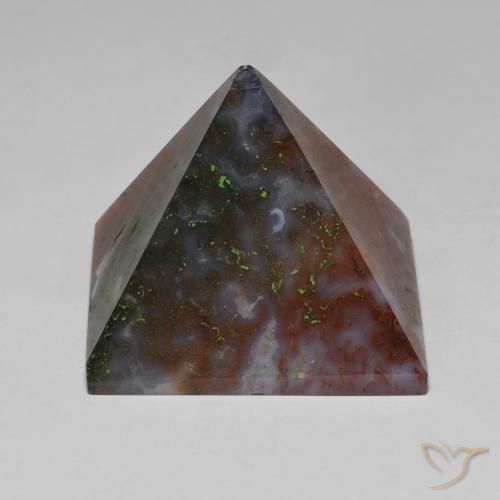 105.43ct 자연스러운 녹색과 빨강 마노, 정사각형, 불투명체