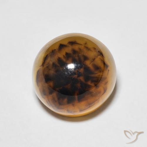 4.35ct 자연스러운 다색 마노, 둥근, 투명한