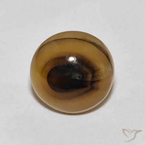 8.35ct 자연스러운 다색 마노, 둥근, 투명한