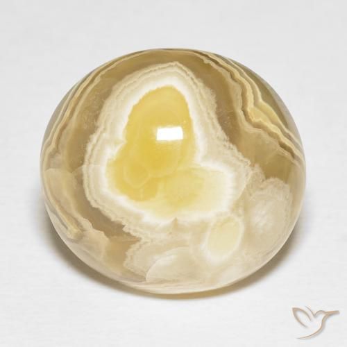 22.35ct 자연스러운 다색 마노, 타원형, 불투명체