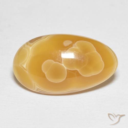 12.95ct 자연스러운 다색 마노, 타원형, 불투명체