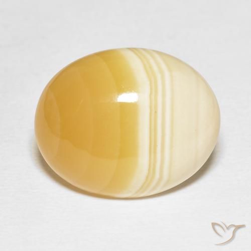 17.37ct 자연스러운 다색 마노, 타원형, 불투명체