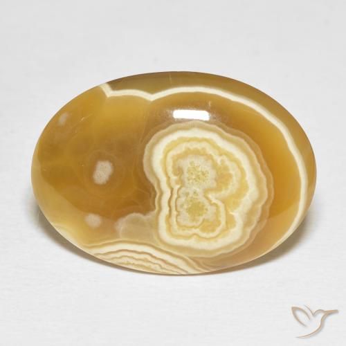 20.50ct 자연스러운 다색 마노, 타원형, 불투명체