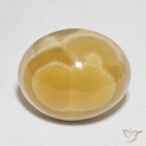 16.85ct 자연스러운 다색 마노, 타원형, 불투명체