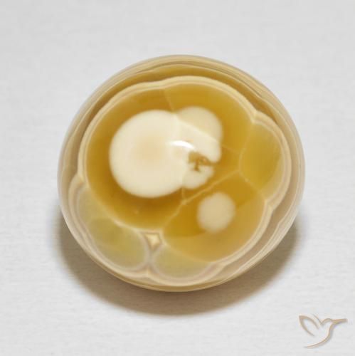 19.86ct 자연스러운 다색 마노, 타원형, 불투명체