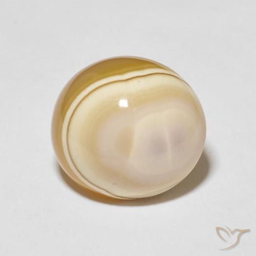 15.87ct 자연스러운 다색 마노, 타원형, 불투명체