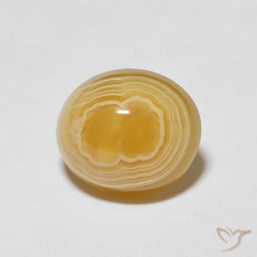 5.64ct 자연스러운 다색 마노, 타원형, 불투명체