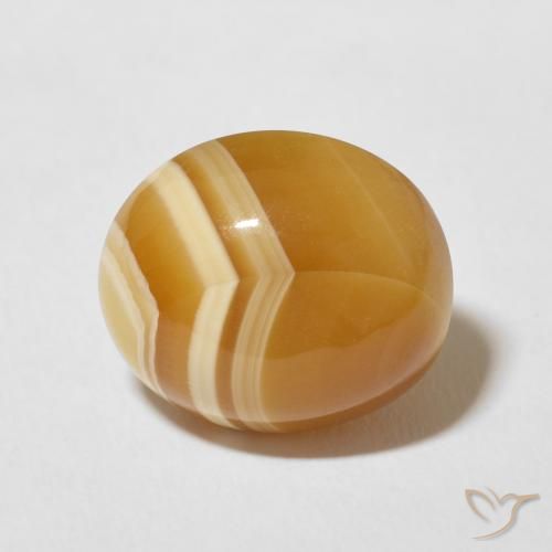 10.07ct 자연스러운 다색 마노, 타원형, 불투명체