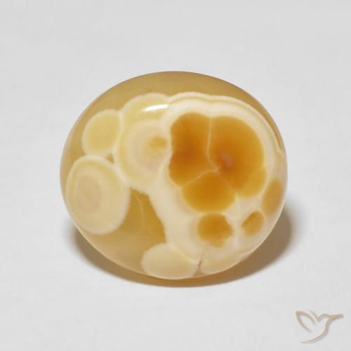 14.33ct 자연스러운 다색 마노, 타원형, 불투명체