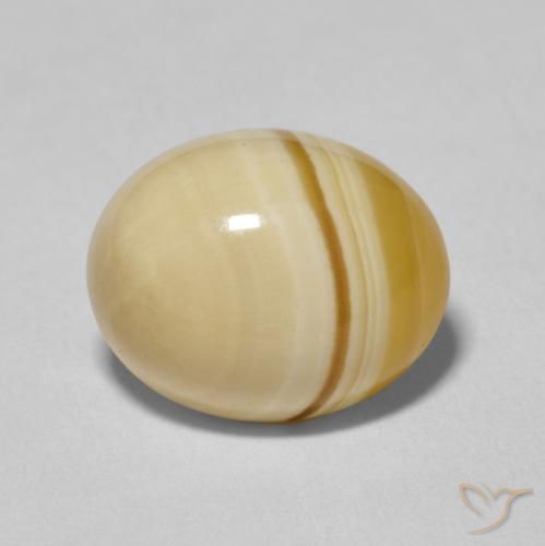 6.77ct 자연스러운 다색 마노, 타원형, 불투명체
