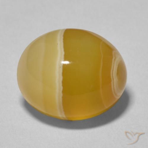 5.54ct 자연스러운 다색 마노, 타원형, 불투명체