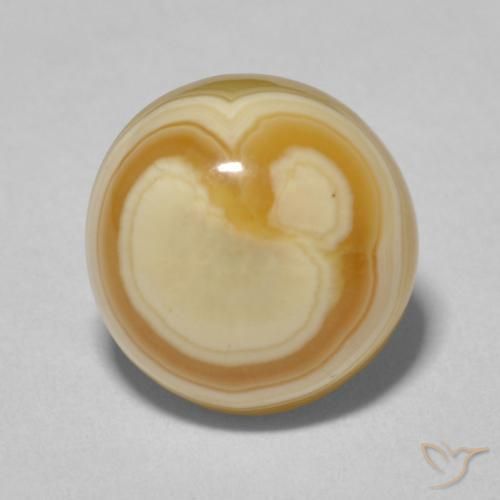 7.66ct 자연스러운 다색 마노, 둥근, 불투명체