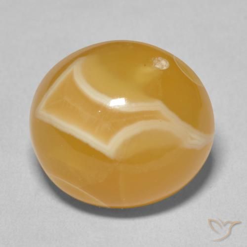 14.41ct 자연스러운 다색 마노, 타원형, 불투명체