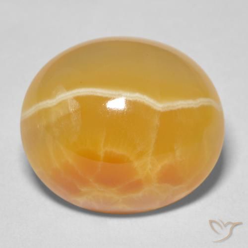 19.35ct 자연스러운 다색 마노, 타원형, 불투명체