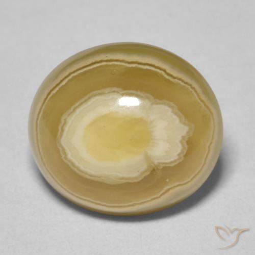 8.84ct 자연스러운 다색 마노, 타원형, 불투명체