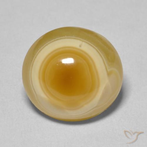 7.66ct 자연스러운 다색 마노, 타원형, 불투명체