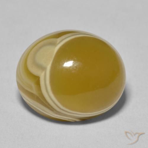 12.00ct 자연스러운 다색 마노, 타원형, 불투명체