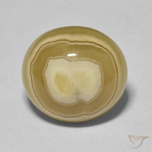 9.86ct 자연스러운 다색 마노, 타원형, 불투명체