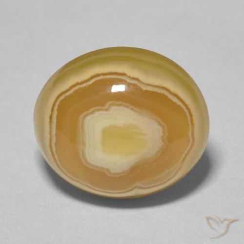 7.93ct 자연스러운 다색 마노, 타원형, 불투명체