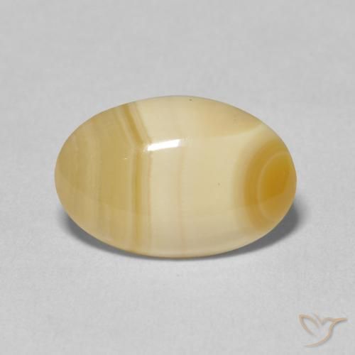 3.76ct 자연스러운 다색 마노, 타원형, 불투명체
