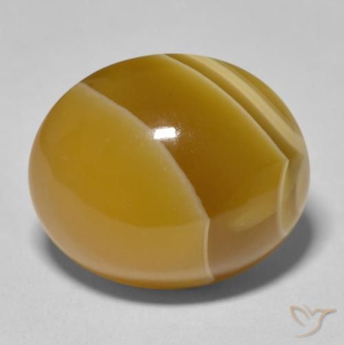 22.62ct 자연스러운 다색 마노, 타원형, 불투명체