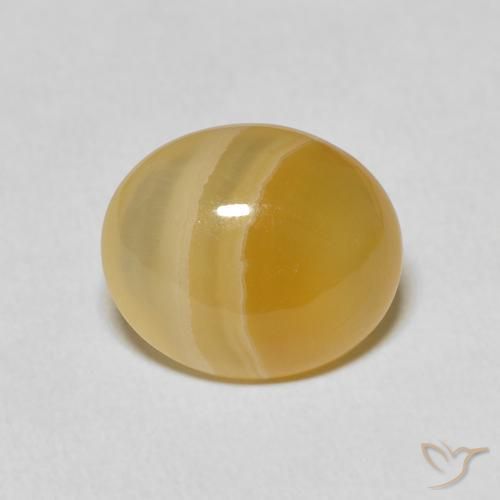 6.82ct 자연스러운 다색 마노, 타원형, 불투명체