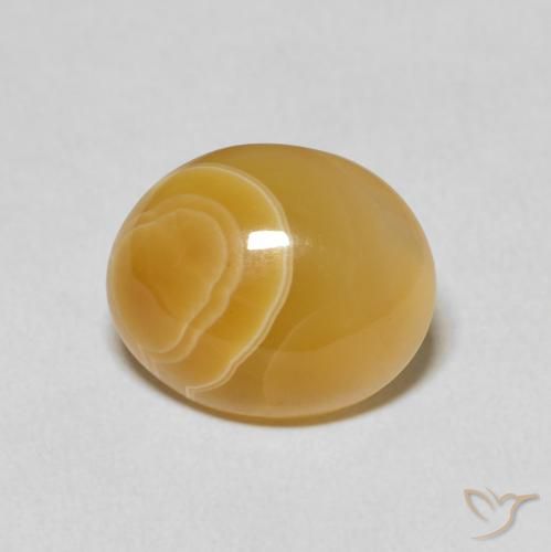 7.38ct 자연스러운 다색 마노, 타원형, 불투명체