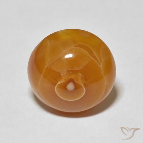 15.12ct 자연스러운 다색 마노, 타원형, 불투명체