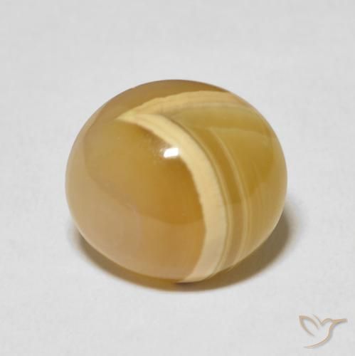 9.48ct 자연스러운 다색 마노, 타원형, 불투명체