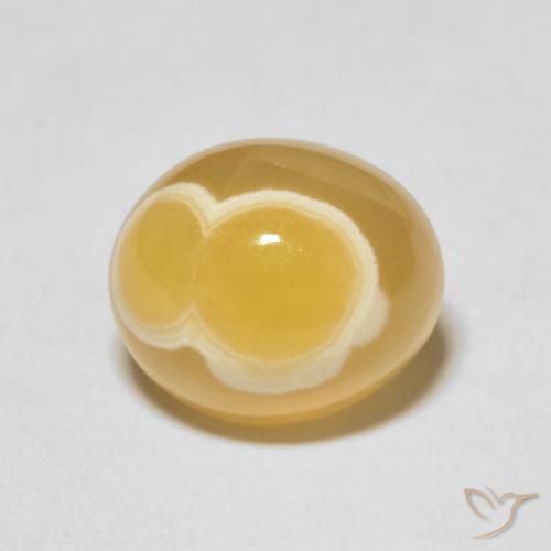 6.86ct 자연스러운 다색 마노, 타원형, 불투명체