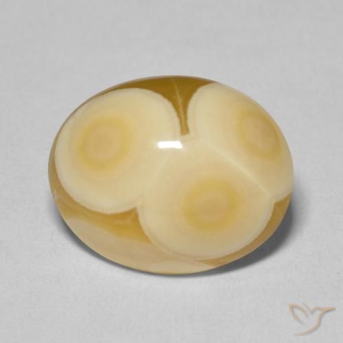 12.11ct 자연스러운 다색 마노, 타원형, 불투명체