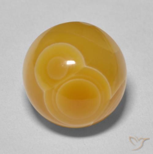 15.40ct 자연스러운 다색 마노, 둥근, 불투명체