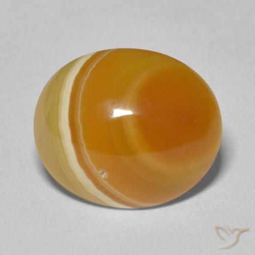 13.38ct 자연스러운 다색 마노, 타원형, 불투명체