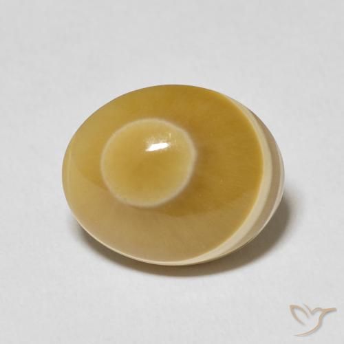 8.59ct 자연스러운 다색 마노, 타원형, 불투명체