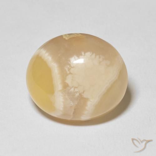 18.85ct 자연스러운 다색 마노, 타원형, 불투명체
