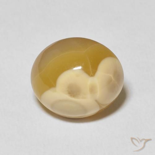 7.16ct 자연스러운 다색 마노, 타원형, 불투명체