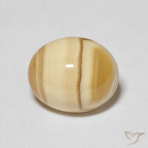 5.88ct 자연스러운 다색 마노, 타원형, 불투명체