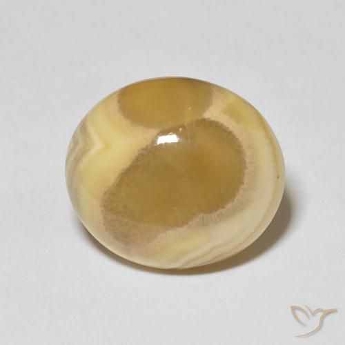 16.42ct 자연스러운 다색 마노, 타원형, 불투명체