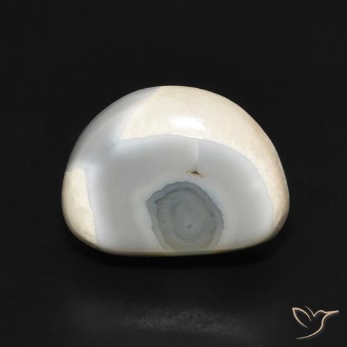 6.67ct 자연스러운 여러 가지 빛깔의 흰색 마노, 팬시한, 불투명체