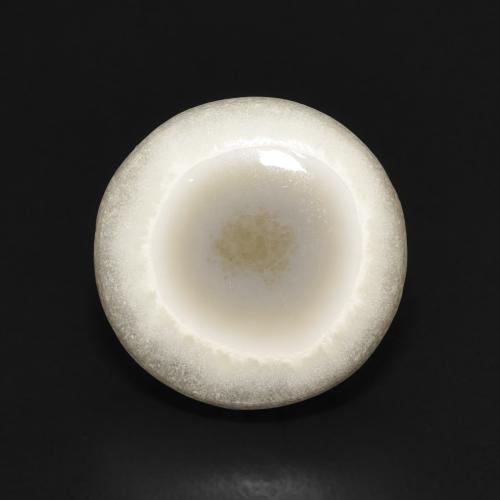 6.31ct 자연스러운 여러 가지 빛깔의 흰색 마노, 둥근, 불투명체