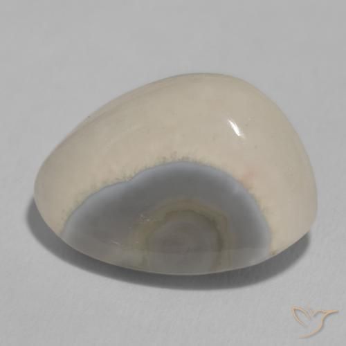 11.22캐럿 천연 White Cream 마노, 팬시한, 불투명체