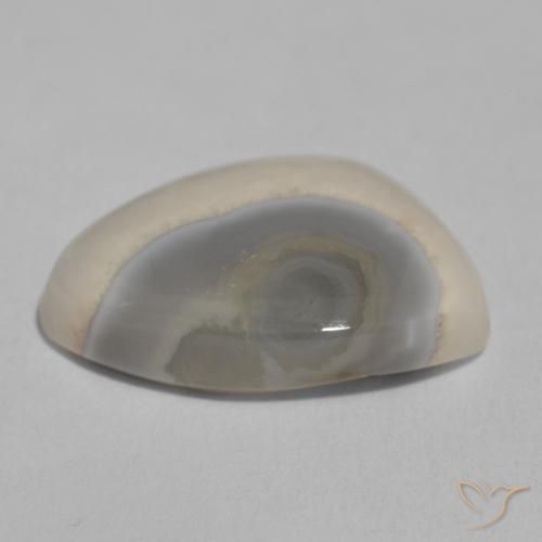 11.22캐럿 천연 White Cream 마노, 팬시한, 불투명체