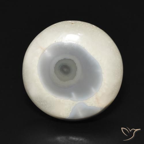 13.25ct 자연스러운 여러 가지 빛깔의 흰색 마노, 둥근, 불투명체