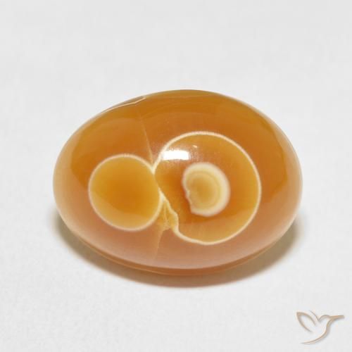 11.58ct 자연스러운 다색 마노, 타원형, 불투명체