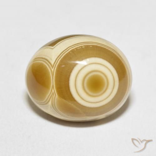 11.77ct 자연스러운 다색 마노, 타원형, 불투명체, Photo A