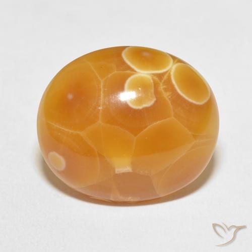 17.46ct 자연스러운 다색 마노, 타원형, 불투명체